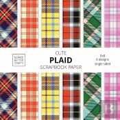 Cute Plaid Scrapbook Paper