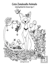 Cute Zendoodle Animals Coloring Book For