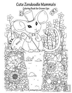 Bertrand.pt - Cute Zendoodle Mammals Coloring Book For Grown-Ups