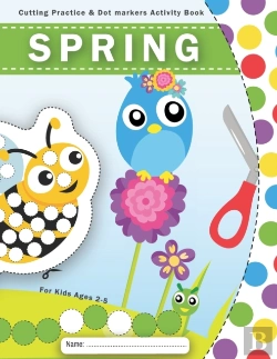 Bertrand.pt - Cutting Practice & Dot Markers Activity Book For Kids Ages 2-5