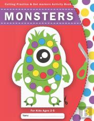 Cutting Practice & Dot Markers Activity Book For Kids Ages 2-5