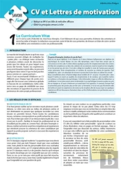 Cv Et Lettres De Motivation