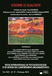 D/Ecrire Le Qualitatif-Rip 57 Vol Xxiv-Printemps 2018 : Revue Internationale De Psychosociologie-Vol Xxiv N°57-Printemps 2018