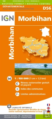 D56 Morbihan  1/150.000