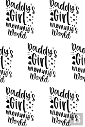 Daddy'S Girl, Mommy'S World Composition Notebook - Small Ruled Notebook - 6x9 Lined Notebook (Softcover Journal / Notebook / Diary)