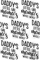 Daddy'S Little Girl, Mama'S Whole World Composition Notebook - Small Ruled Notebook - 6x9 Lined Notebook (Softcover Journal / Notebook / Diary)