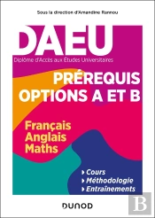 Daeu : Pré-Requis Options A Et B ; Français, Anglais, Maths