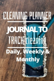 Daily, Weekly And Monthly Cleaning Planner