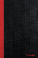 Dans Traveller Casebound Hardcover Notebooks, 6 X 9, Black/Red, 108 Ruled Pages