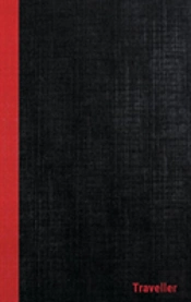 Dans Traveller Casebound Hardcover Notebooks, 6 X 9, Black/Red, 108 Ruled Pages