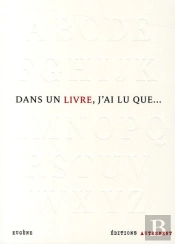 Dans Un Livre, J'Ai Lu Que...
