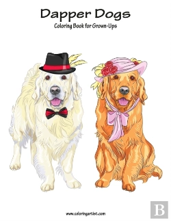 Bertrand.pt - Dapper Dogs Coloring Book For Grown-Ups