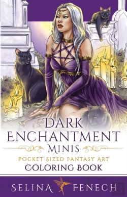Bertrand.pt - Dark Enchantment Minis - Pocket Sized Fantasy Art Coloring Book