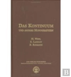 Bertrand.pt - Das Kontinuum Und Andere Monographien