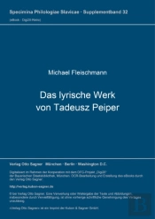 Das Lyrische Werk Von Tadeusz Peiper