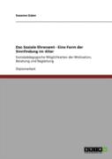 Das Soziale Ehrenamt - Eine Form Der Sinnfindung Im Alter