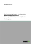Das Sozialstaatsprinzip Im Grundgesetz Der Bundesrepublik Deutschland