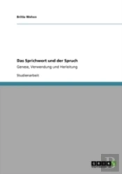 Das Sprichwort Und Der Spruch