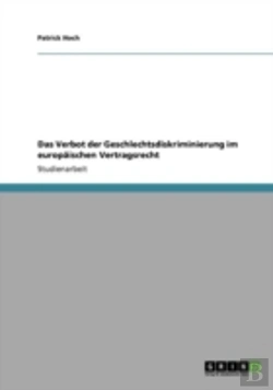 Bertrand.pt - Das Verbot Der Geschlechtsdiskriminierung Im Europaã‚Â¤Ischen Vertragsrecht