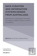 Data Curation And Information Systems Design From Australasia