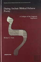 Dating Archaic Biblical Hebrew Poetry