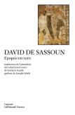 David De Sassoun : Épopée En Vers