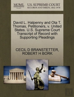 Bertrand.pt - David L. Halpenny And Ota T. Thomas, Petitioners, V. United States. U.S. Supreme Court Transcript Of Record With Supporting Pleadings