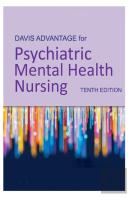 Davis Advantage For Psychiatric Mental Health Nursing
