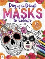 Day Of The Dead Masks To Colour