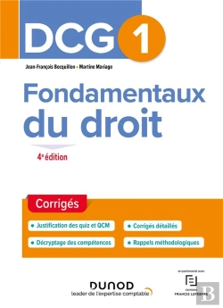 Bertrand.pt - Dcg 1 : Fondamentaux Du Droit ; Corrigés (4e Édition)