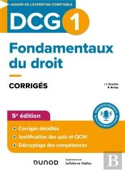 Dcg 1 : Fondamentaux Du Droit ; Corrigés (Édition 2024/2025)