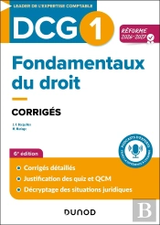 Dcg 1 : Fondamentaux Du Droit ; Corrigés (Édition 2026/2027)