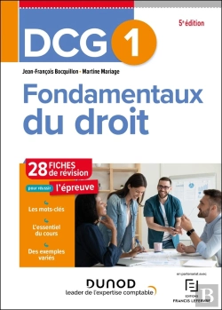 Bertrand.pt - Dcg 1 : Fondamentaux Du Droit ; Fiches De Révision (6e Édition)