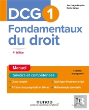 Dcg 1 : Fondamentaux Du Droit ; Manuel (4e Édition)
