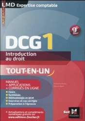Dcg 1 - Introduction Au Droit - Manuel Et Applications - 9e Edition - Millesime 2015-2016