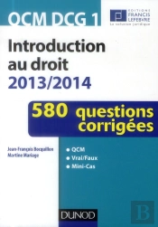 Dcg 1 Introduction Au Droit Qcm 2013