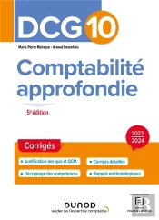 Dcg 10 - Comptabilite Approfondie - Dcg 10 - Dcg 10 Comptabilite Approfondie - 2023-2024 - Corriges