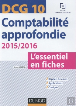 Bertrand.pt - Dcg 10 ; Comptabilité Approfondie (Édition 2015/2016)