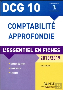 Bertrand.pt - Dcg 10 - Comptabilité Approfondie ; L'Essentiel En Fiches (Édition 2018/2019)