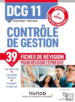 Bertrand.pt - Dcg 11 - Controle De Gestion - Dcg 11 - Dcg 11 Controle De Gestion - Fiches De Revision - 2e Ed. - R