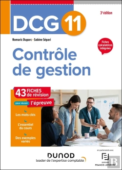 Bertrand.pt - Dcg 11 : Contrôle De Gestion ; Fiches De Révision (Édition 2024/2025)