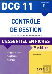Dcg 11 - Contrôle De Gestion ; L'Essentiel En Fiches (2e Édition)