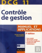 Dcg 11 ; Contrôle De Gestion ; Manuel Et Applications (3e Édition)