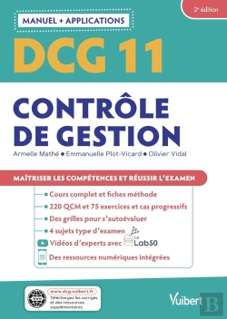 Bertrand.pt - Dcg 11: Contrôle De Gestion ; Manuel Et Applications ; Maîtriser Les Compétences Et Réussir Le Diplôme