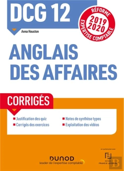 Bertrand.pt - Dcg 12 - Anglais Des Affaires - Corriges - Reforme Expertise Comptable 2019-2020