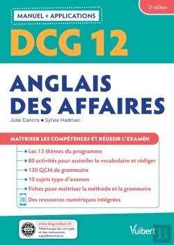 Bertrand.pt - Dcg 12 : Anglais Des Affaires ; Manuel Et Applications ; Maîtriser Les Compétences Et Réussir Le Diplôme