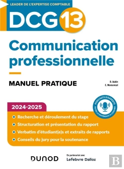 Bertrand.pt - Dcg 13 : Communication Professionnelle ; Manuel Pratique (Édition 2024/2025)