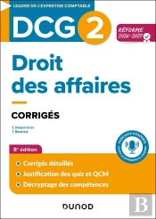 Dcg 2 : Droit Des Affaires ; Corrigés (Édition 2026/2027)
