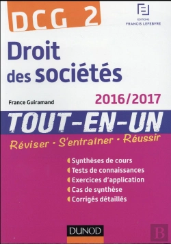 Bertrand.pt - Dcg 2 - Droit Des Societes 2016/2017- 9e Ed - Tout-En-Un