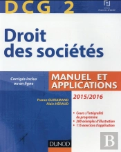 Dcg 2 ; Droit Des Sociétés (Édition 2015/2016)